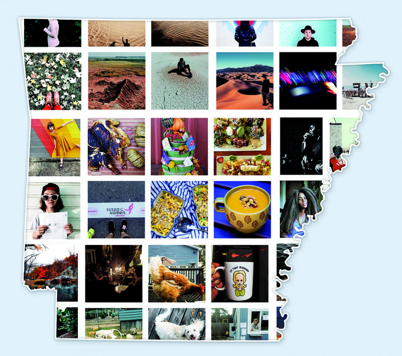 Picture of Arkansas compiled from Instagram pictures. 