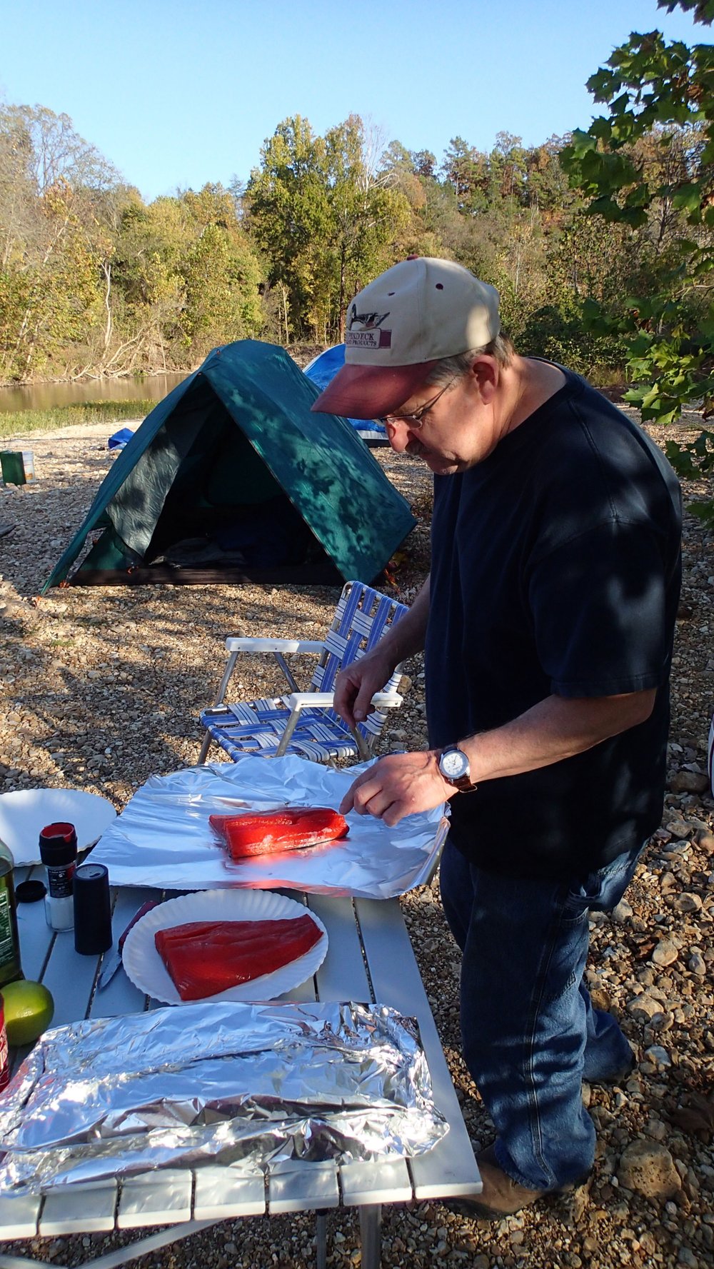 Floating, fall foliage unfold on Missouri's Bryant Creek