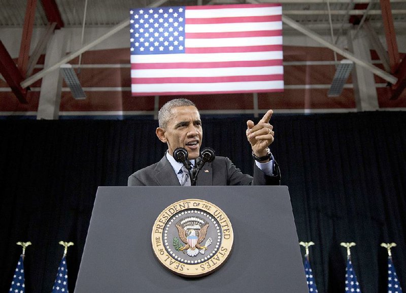 President Barack Obama speaks about immigration at Del Sol High School in Las Vegas in this Nov. 21, 2014, photo. Obama’s plan to protect from deportation an estimated 5 million people living illegally in the United States saw another setback Monday in a ruling from a New Orleans-based federal appeals court. 