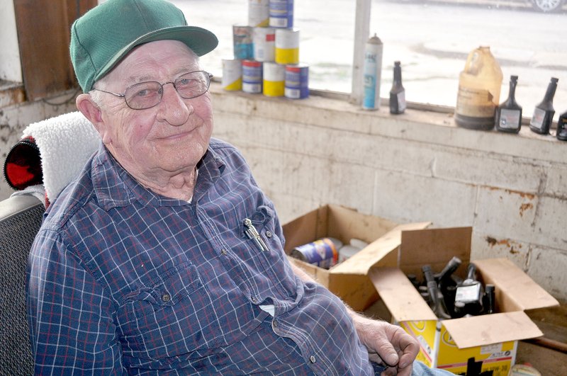 Junior Landers worked at his service station since 1954.