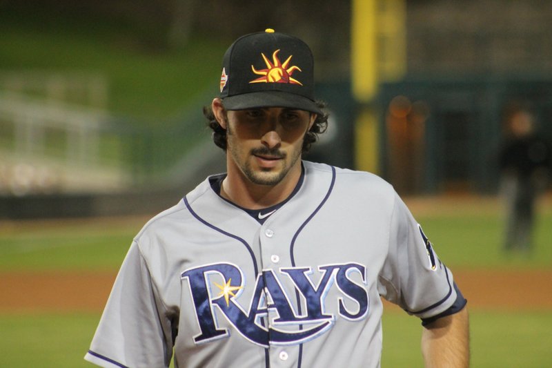 MLB/MIRANDA PEREZ Hunter Wood, former Rogers Heritage standout pitcher, jumped at the chance to pitch in the Arizona Fall League this summer. Wood is a member of the Tampa Bay Rays farm system.