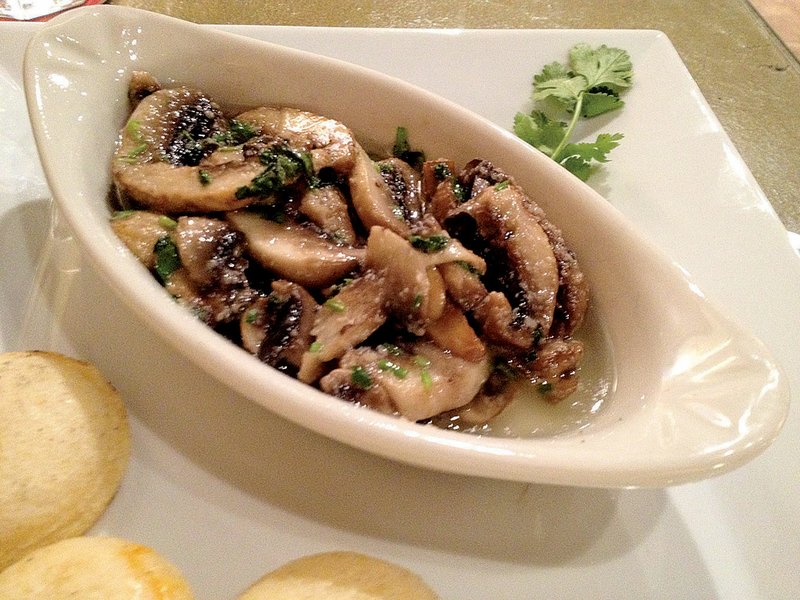 Spanish Garlic Mushrooms are a tasty lunch appetizer at La Terraza Rum & Lounge in Hillcrest. 