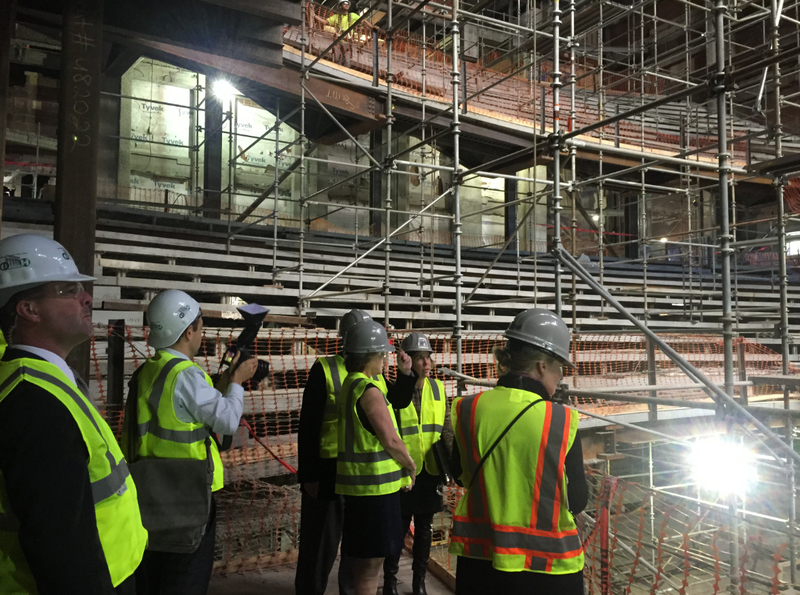 Organizers on Thursday offer a tour of the Robinson Center, the downtown Little Rock concert hall undergoing a major renovation.