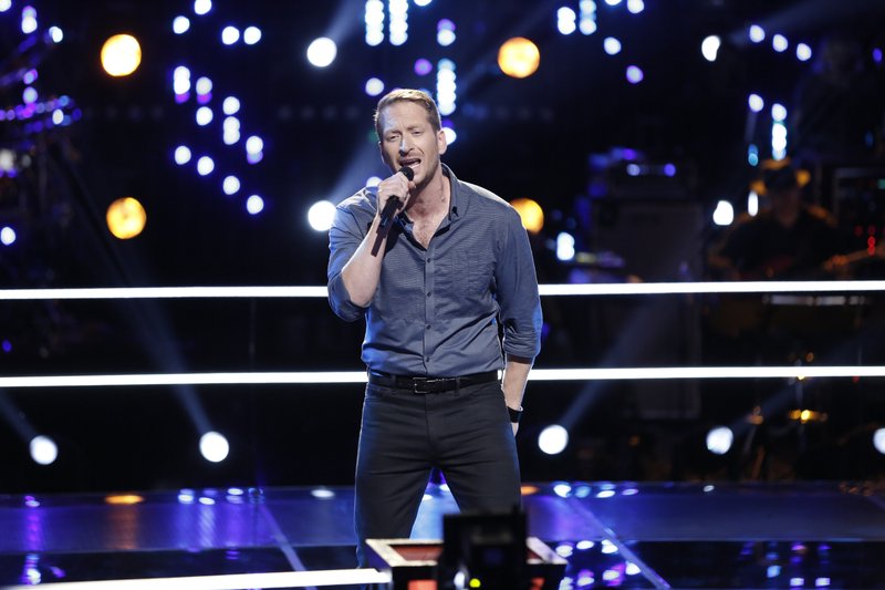 Barrett Baber performs on NBC's "The Voice."