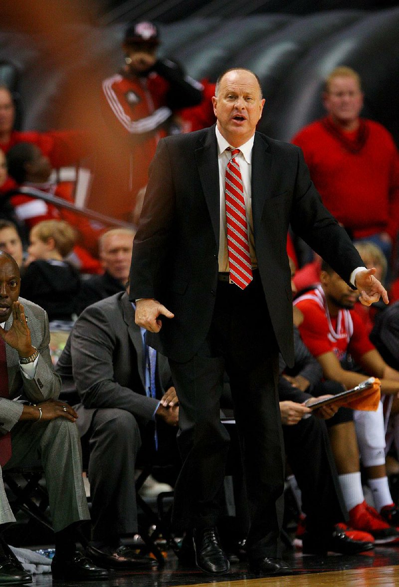 Arkansas State University's head basketball coach John Brady is shown in this photo. 