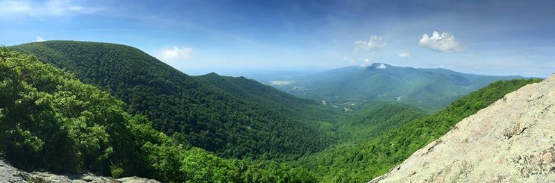 Appalachian Trail panorama. 