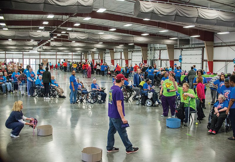 Members of the Senior Olympics participate in the event at the Conway Expo Center and Fairgrounds. The city plans to finish the north end of the building, the event center, which will cost up to $1.4 million. It will be paid for with Advertising and Promotion funds, Mayor Tab Townsell said. The $6.6 million facility opened in 2010, and the expo center has been rented on almost a weekly basis, Townsell said. 