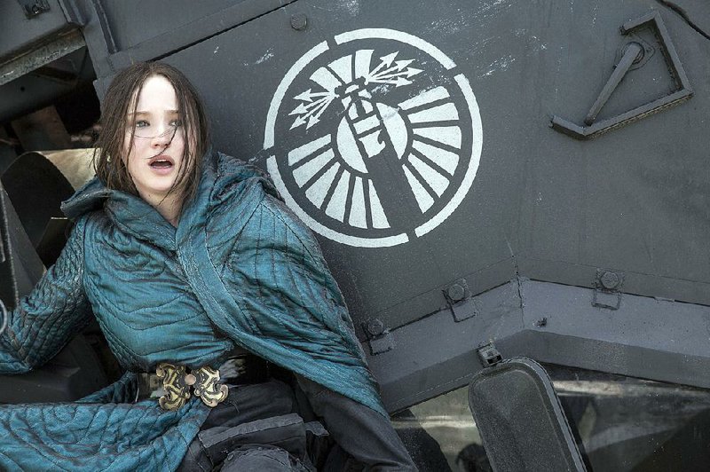 Katniss Everdeen (Jennifer Lawrence) realizes it’s more than just her survival at stake — it’s the future of the nation of Panem — in The Hunger Games: Mockingjay - Part 2.
