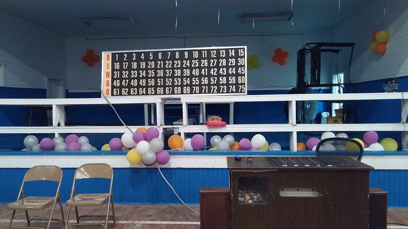 Charity bingo is one of three annual fundraising events that are held at the Garner Gymnasium to keep the facility up and running. 