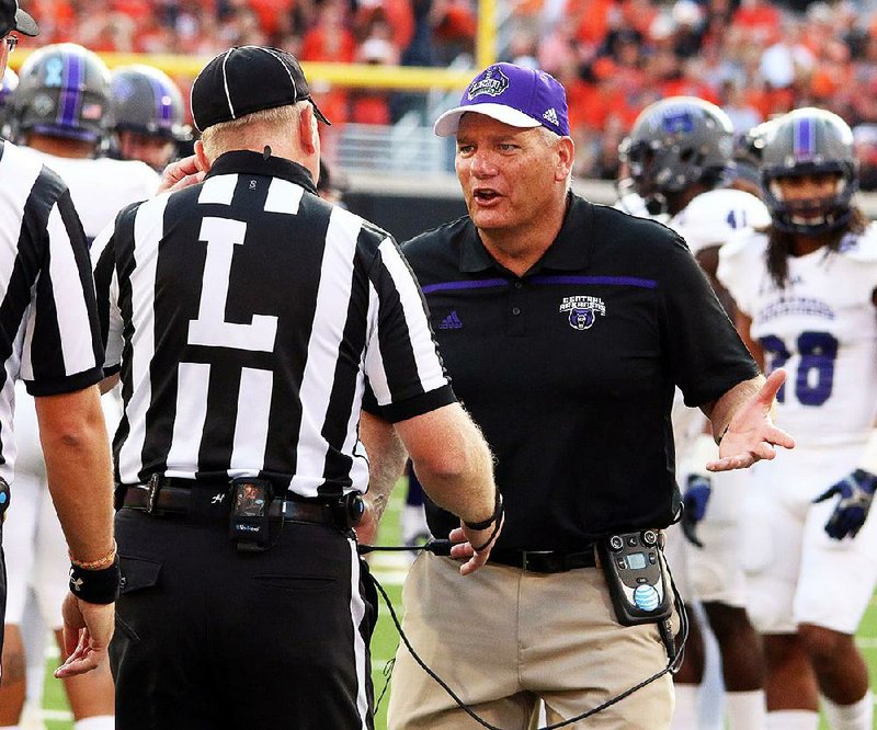 Central Arkansas Coach Steve Campbell believes the Bears are a lock for the Football Championship Subdivision playoffs if they defeat Sam Houston State today in Conway.