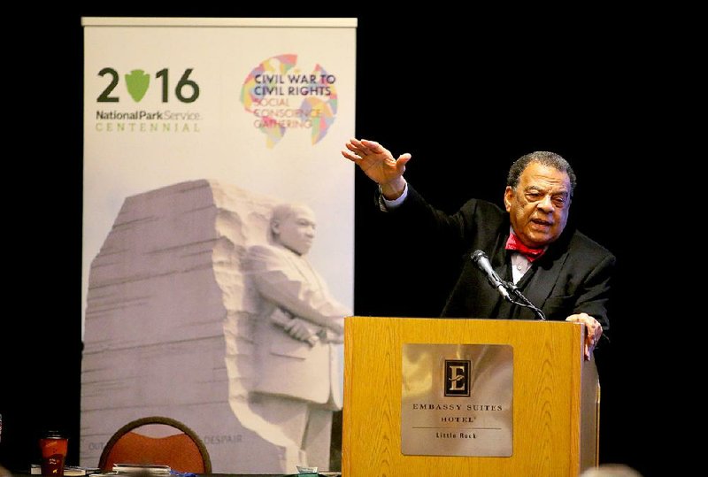 Andrew Young, former United Nations ambassador and Atlanta mayor, spoke Friday morning in Little Rock about his New Orleans childhood, saying that’s where he learned to use his mind rather than his fists. 