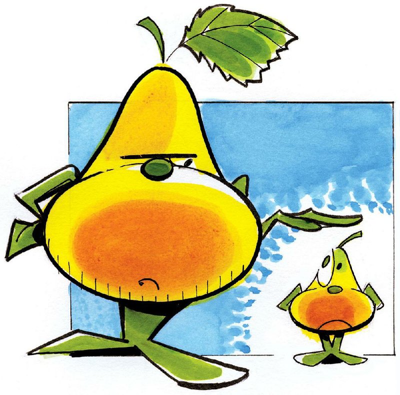 Arkansas Democrat-Gazette Pear Illustration.