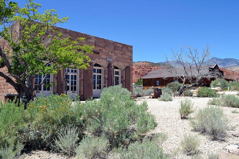 The once-flourishing town of Silver Reef, Utah, draws tourists today with the original Wells Fargo building which dates to the 1870s. 