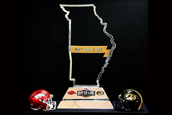 The Battle Line Trophy will be awarded annually to the winner of the Arkansas-Missouri football game. 