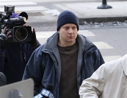 Chicago police officer Jason Van Dyke, accused of fatally shooting a black teenager, arrives at the Leighton Criminal Courthouse in Chicago on Tuesday, Nov. 24, 2015. Van Dyke was charged with first-degree murder in the killing of 17-year-old Laquan McDonald. 