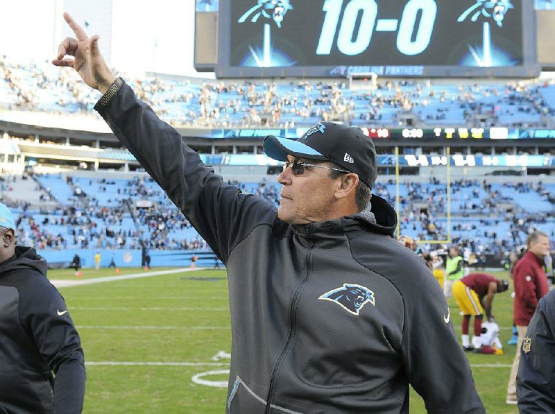 Carolina Panthers Coach Ron Rivera is a creature of habit on Sunday mornings before a home game, going through several rituals before the game starts. 