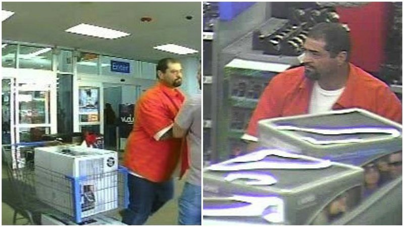 A man is sought in connection with the attempted theft of two computers at a Wal-Mart at 1155 Skyline Drive in Conway on Nov. 14.