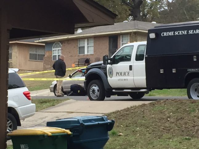 Police investigate a fatal shooting Wednesday morning in Little Rock.