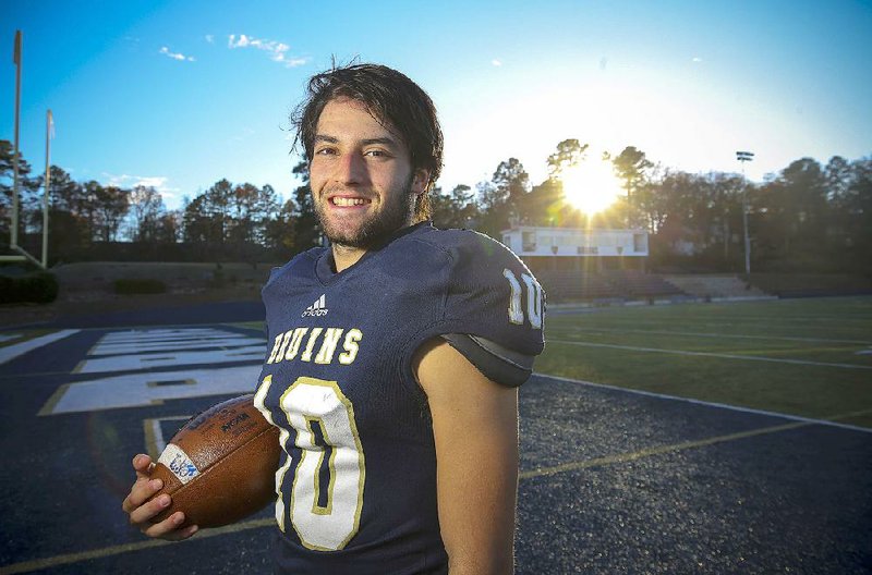 Pulaski Academy’s Zack Kelley defied the accepted standard of recovery from a torn anterior cruciate ligament, returning 69 days after surgery. Normal recovery can be anywhere from six months to a year. 