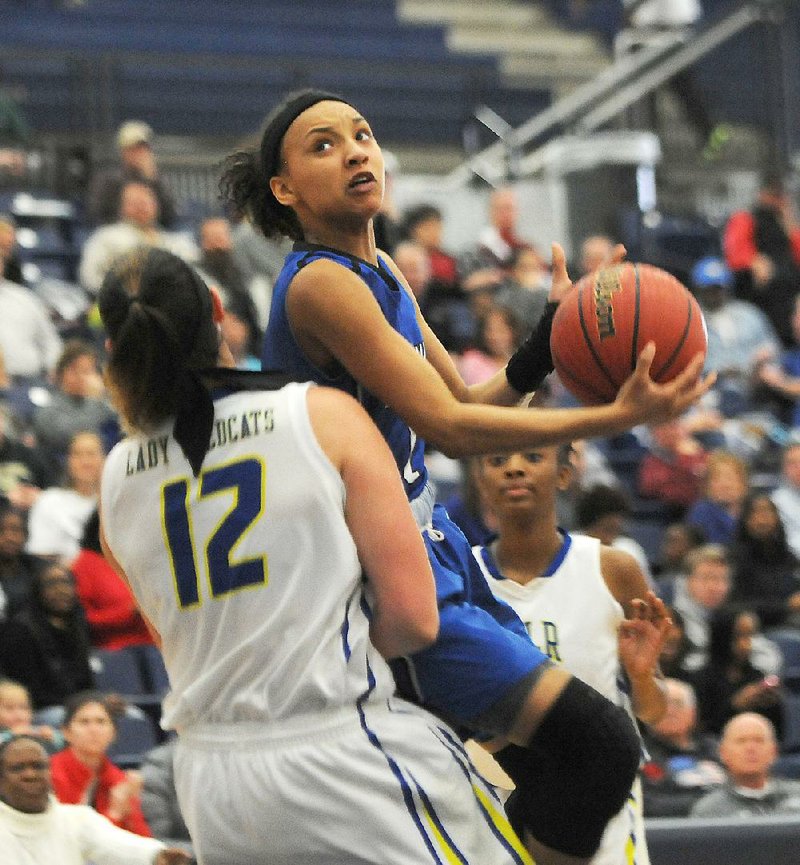 Senior Alexis Tolefree is averaging 29.2 points per game for Conway (5-0). 