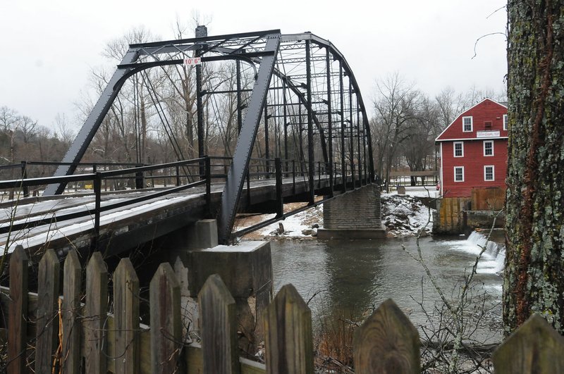 The War Eagle bridge, seen here Feb. 21, spans the War Eagle River in east Benton County.