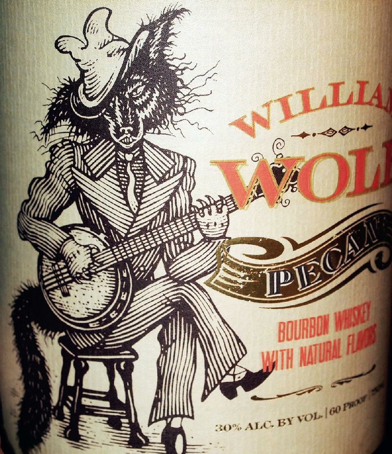 William Wolf Pecan Bourbon Whiskey is shown in this photo. 