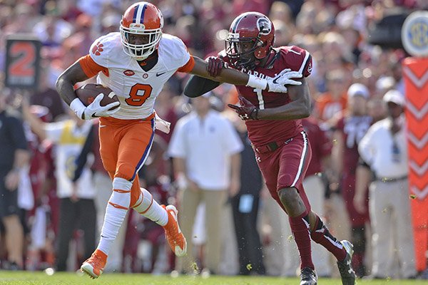 clemson football helmet 2015 Mid-Size SpeedFlex SP face mask Clemson holds off Gamecocks to