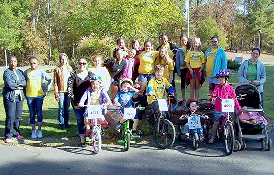 Submitted photo The Hot Springs Intermediate School student council participated in the Tikes, Trikes and Trails event sponsored by the Parks and Trails Department of Hot Springs. The student council sponsor is Dudley Webb.