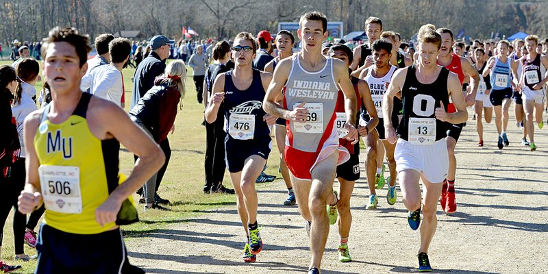 Photo courtesy of JBU Sports Information John Brown University freshman Josh Uzelac finished 122nd in the 328-runner field at the 2015 NAIA Cross Country National Championships on Nov. 21.