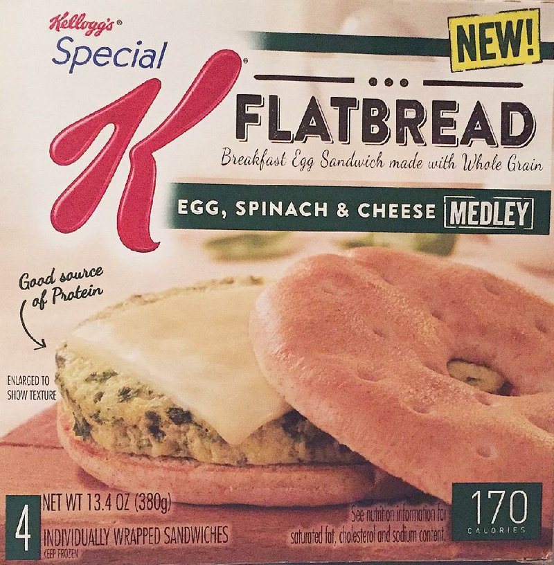 Special K Flatbread Medley Sandwich is shown in this photo. 