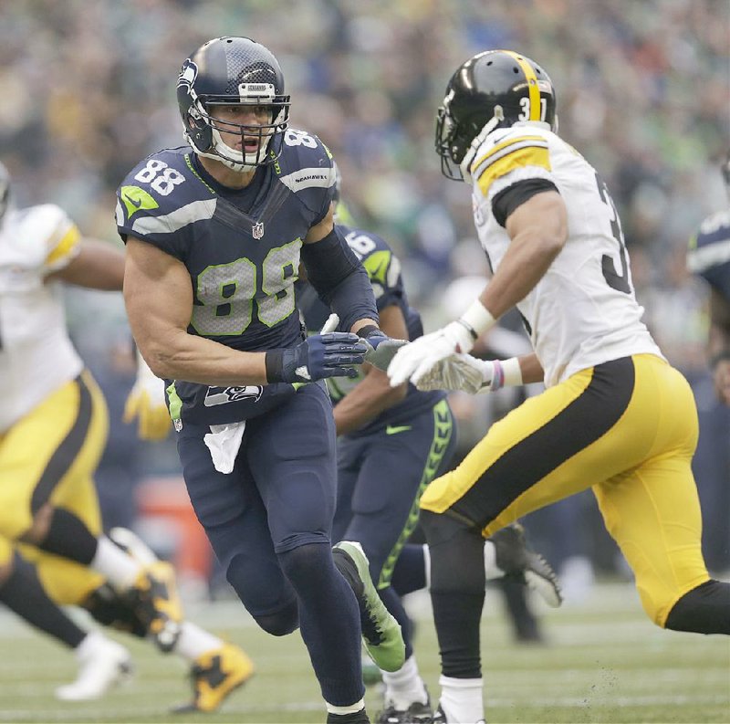 Seattle Seahawks tight end Jimmy Graham (88) is out for the season with a knee injury, but a Seattle Times columnist said his loss won’t be a big deal because the Seahawks have recovered from the loss of star players in the past.