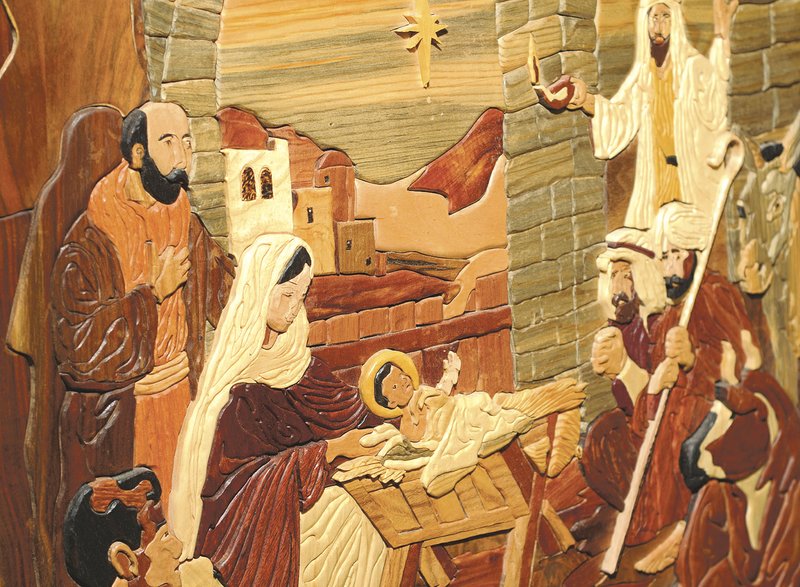 A copy of this Nativity scene hangs in a Fort Smith church, important to Tommy Smith’s family. Smith spent 3 ½ months creating this scene.