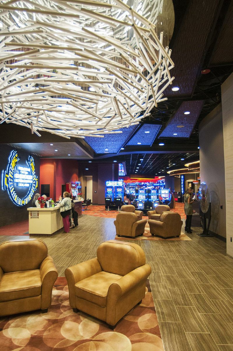 Guests check into the Cherokee Casino and Hotel Roland. The Oklahoma facility is just minutes from the the Arkansas border. 