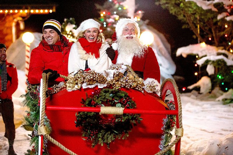  Gabe Khouth, Laura Bell Bundy and Michael Gross (from left) star in the all-new movie Becoming Santa.