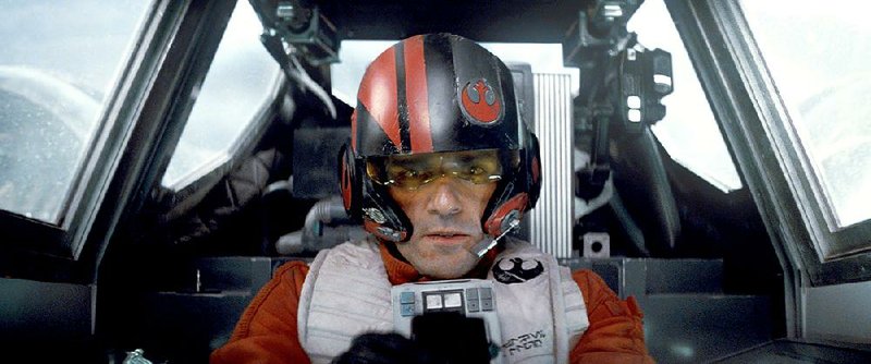 Poe Dameron (Oscar Isaac) is a T-70 X-Wing fi ghter pilot who becomes a leader of the resistance in Star Wars: Episode VII - The Force Awakens. story.lead_photo.caption