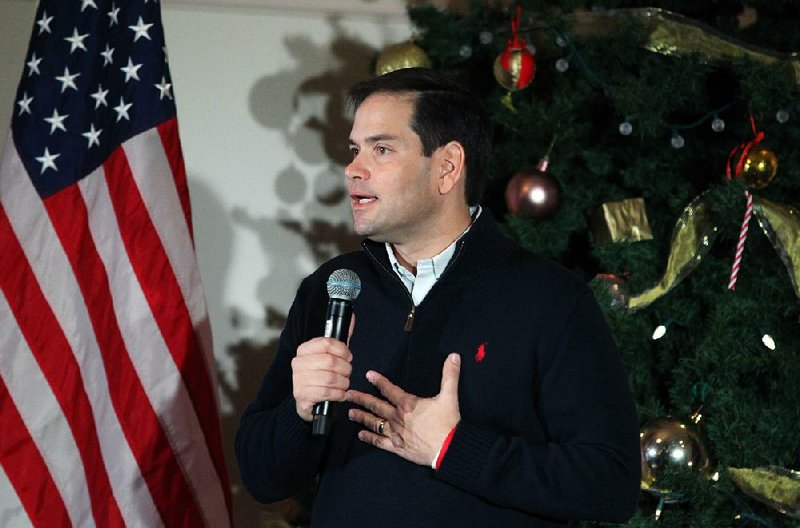 Republican presidential candidate Marco Rubio makes a campaign stop Monday in Rochester, N.H. “As we see candidates exit this race, I think you’re going to see Marco Rubio soar,” Arkansas state Sen. Bart Hester said Tuesday. 