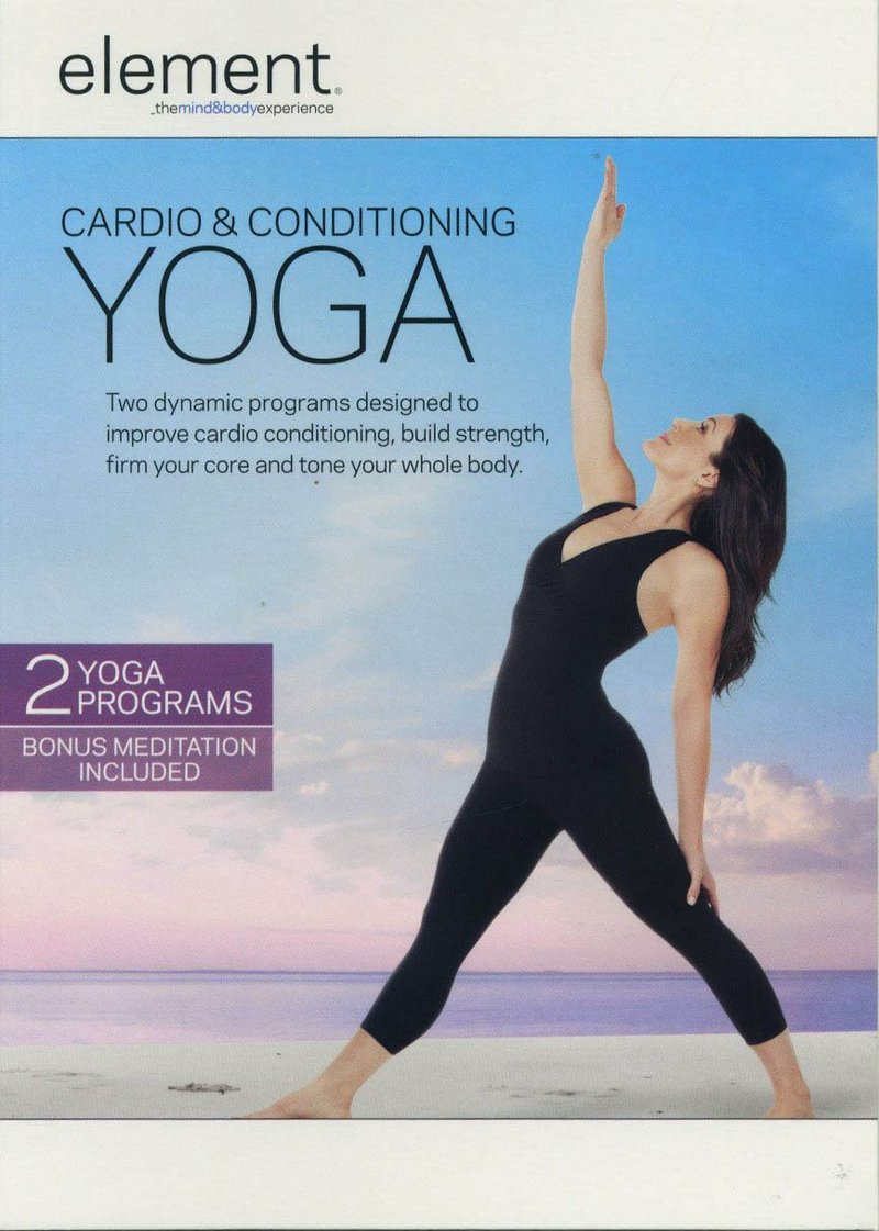 Element: Cardio & Conditioning Yoga DVD cover is shown in this photo. 