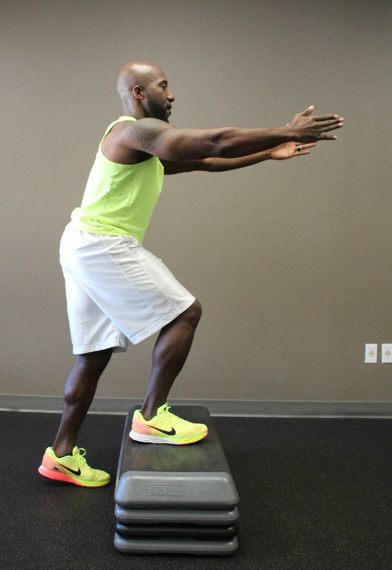 Half-repetition is gentle on knees, quadriceps