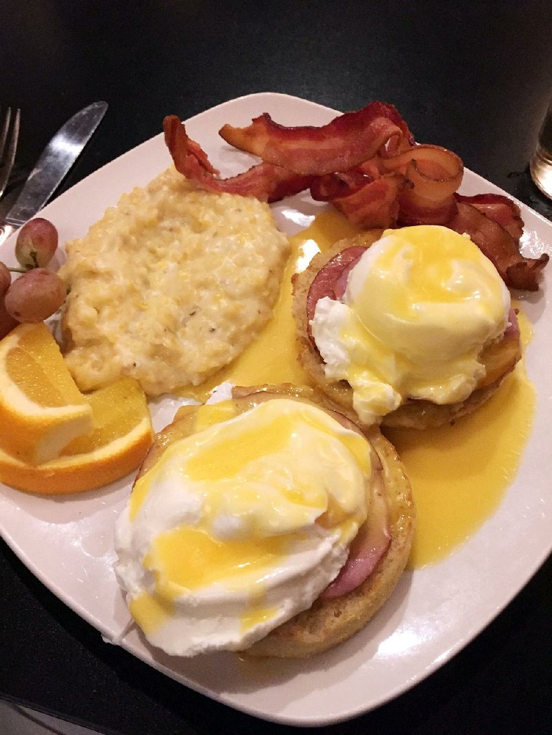 Diners craving Red Door’s breakfast or brunch fare, such as the Classic Eggs Benedict with Canadian bacon with a choice of breakfast potatoes or stoneground cheese grits and a side of fresh fruit can enjoy them on Tuesdays when the restaurant offers its special “Brinner” menu. 