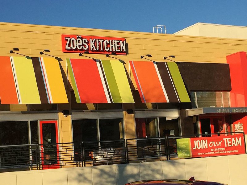 Little Rock’s second Zoes Kitchen is set to open Jan. 19 at Park Plaza. 