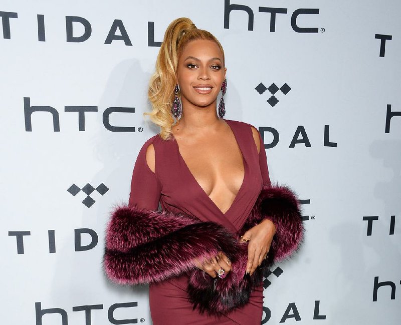  In this Oct. 20, 2015 file photo, singer Beyonce Knowles arrives at TIDAL X: 1020 Amplified by HTC at the Barclays Center in New York.