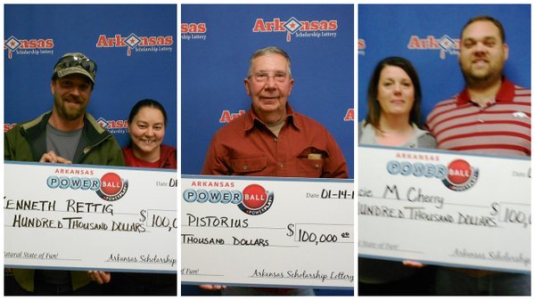 Five $100,000 Powerball tickets sold in Arkansas; 3 winners claim prizes