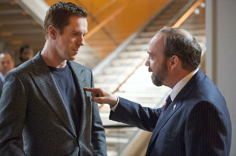 Billions, a new drama from Showtime, stars Damian Lewis (left) and Paul Giamatti as alpha males in an epic face-off with billions of dollars at stake.