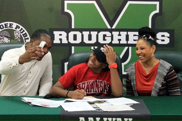 Muskogee, Oklahoma, star Aaliyah Wilson signed with Arkansas in November, during the early signing period for the 2016 class. ESPN rates her as the No. 30 overall player in the country for her class.