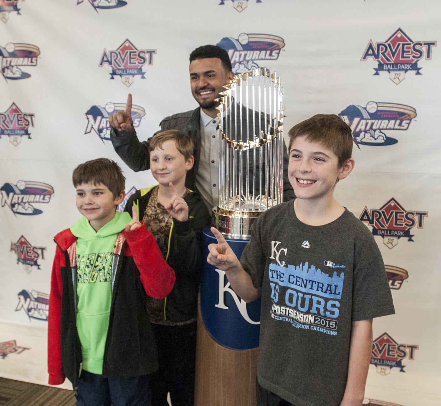 Royals fans bask in the glow of the World Series trophy