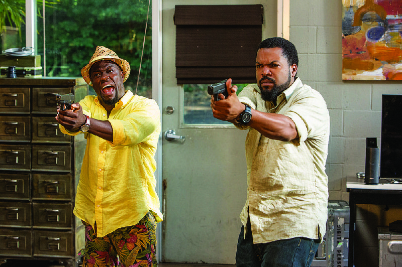 Kevin Hart (left) and Ice Cube star in Ride Along 2. It came in fi rst at last weekend’s box office and made about $41 million.
