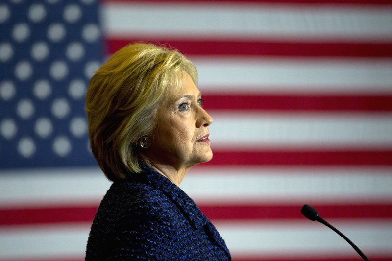 Democratic presidential candidate Hillary Clinton speaks during a rally on the campus of Simpson College, Thursday, Jan. 21, 2016, in Indianola, Iowa. (AP Photo/Jae C. Hong)