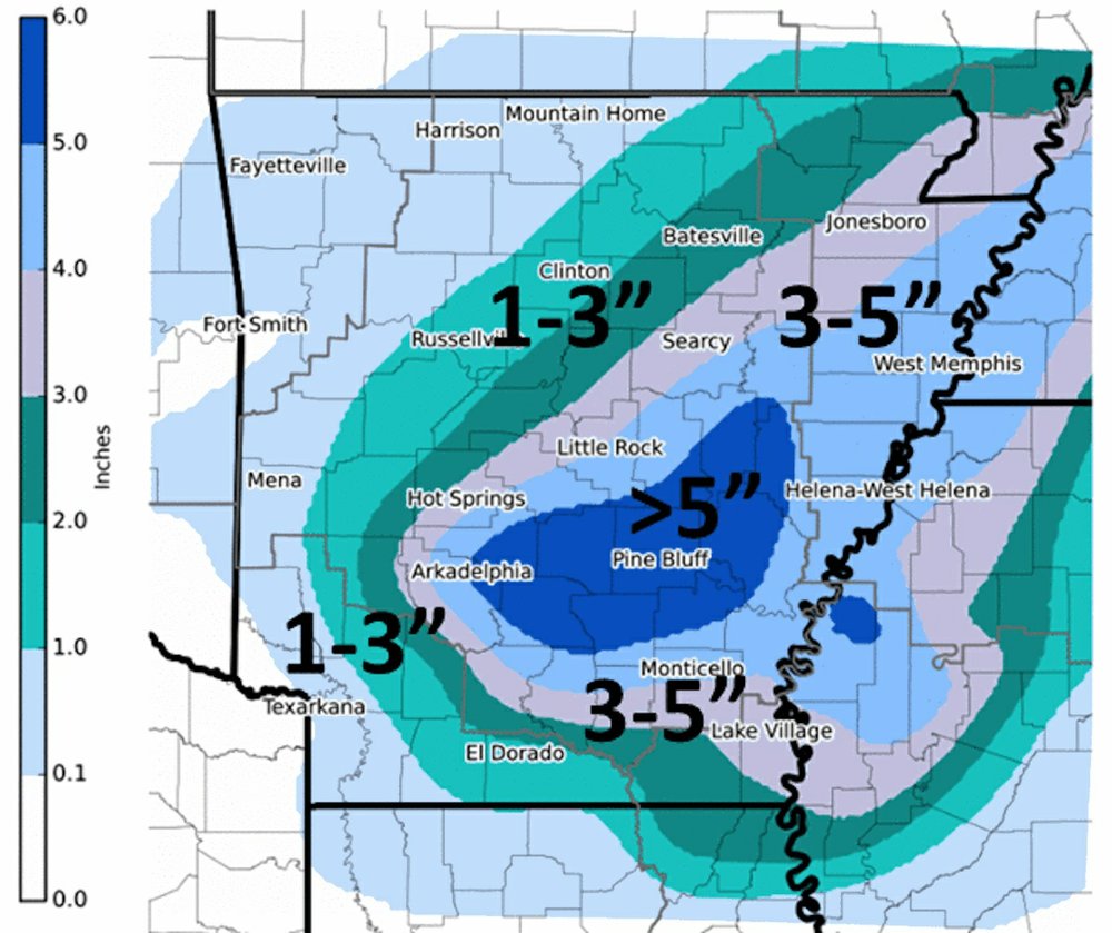 Snow falling across portions of Arkansas; travel conditions deteriorating