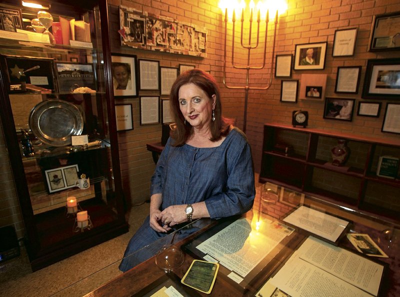 Debi Steppach has been working for the past three years on the Museum of Jewish Life at Congregation Agudath Achim in Little Rock. The museum features photographs, artifacts and exhibits. 