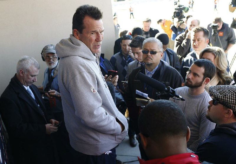 Denver Broncos Coach Gary Kubiak (left) is excited about the former Broncos and Hall of Fame finalists that will serve as honorary captains for today’s game. “That’s awesome,” Kubiak said. The Broncos are scheduled to host the New England Patriots in the AFC Championship Game in Denver. 